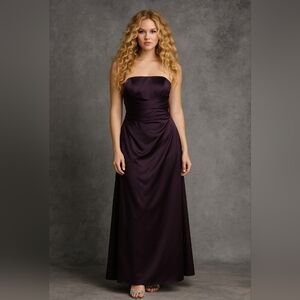Source Unknown Strapless Dark Purple Dress
